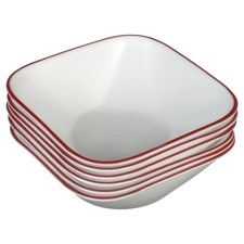Corelle Splendor 22 oz Square Glass Cereal/Soup Bowl (Set of 6)
