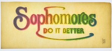 Original VINTAGE 1970s Heat Transfer  Sophomores Do It Better - Bundle of 15