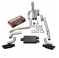 Dual Exhaust Flowmaster Super 44 19-26 Silveradosierra 1500 5.3l Black Tips Sid Dual Exhaust Flowmaster Super 44 19-26 Silveradosierra 1500 5.3l Black Tips Sid