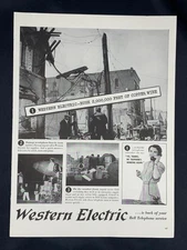 Magazine Ad* - 1941 - Western Electric. - World War II - copper wire