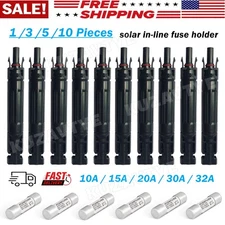 10A 15A 20A 30A 32A 1000V Solar Fuse IP67 Solar Fuse Holder in-line PV Connector