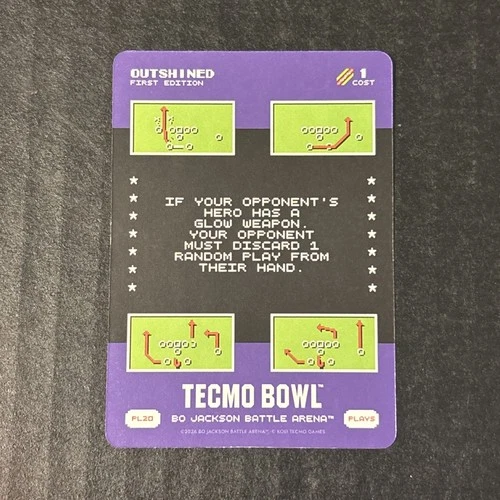 2026 Bo Jackson Battle Arena Tecmo Bowl Outshined Play PL-20