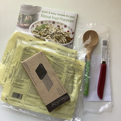 Selection Of New Pampered Chef Items Manual Food Processor Recipes And More!
