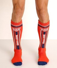 Gay Interest Men's Brand New with Tags NASTY PIG Orange Impulse Socks One Size