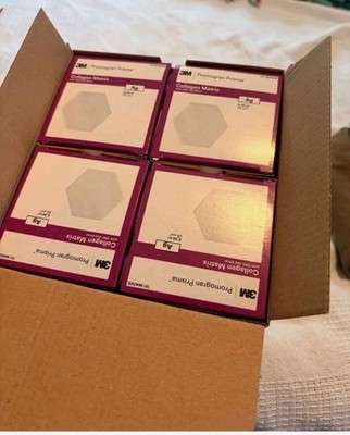 4 boxes 3M Promogran Prisma Collagen Matrix Ag 4.34 in. square