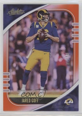 2020 Panini Absolute Spectrum Orange 71/75 Jared Goff #59 9o3