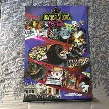 Vintage Universal Studios Florida Early 90’s Poster Rare King Kong Ghostbusters