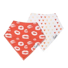 Copper Pearl 4-Pack Soft Cotton Baby Bibs for Drooling & Teething - Absorbent De