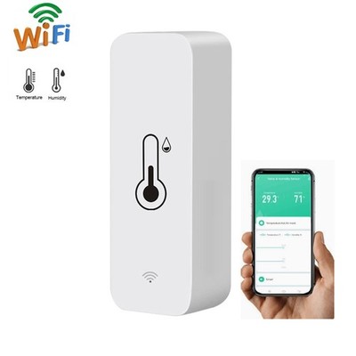 Wireless WiFi Temperature Humidity Sensor Thermometer Hygrometer Smart Monitor