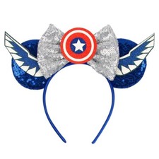 Captain America Marvel Minnie Headband, New