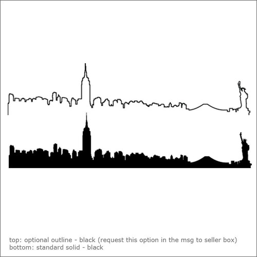 Manhattan NYC Skyline Wall Decal - Bild 4 von 9