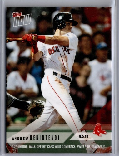 2018 Topps Now 563 Andrew Benintendi