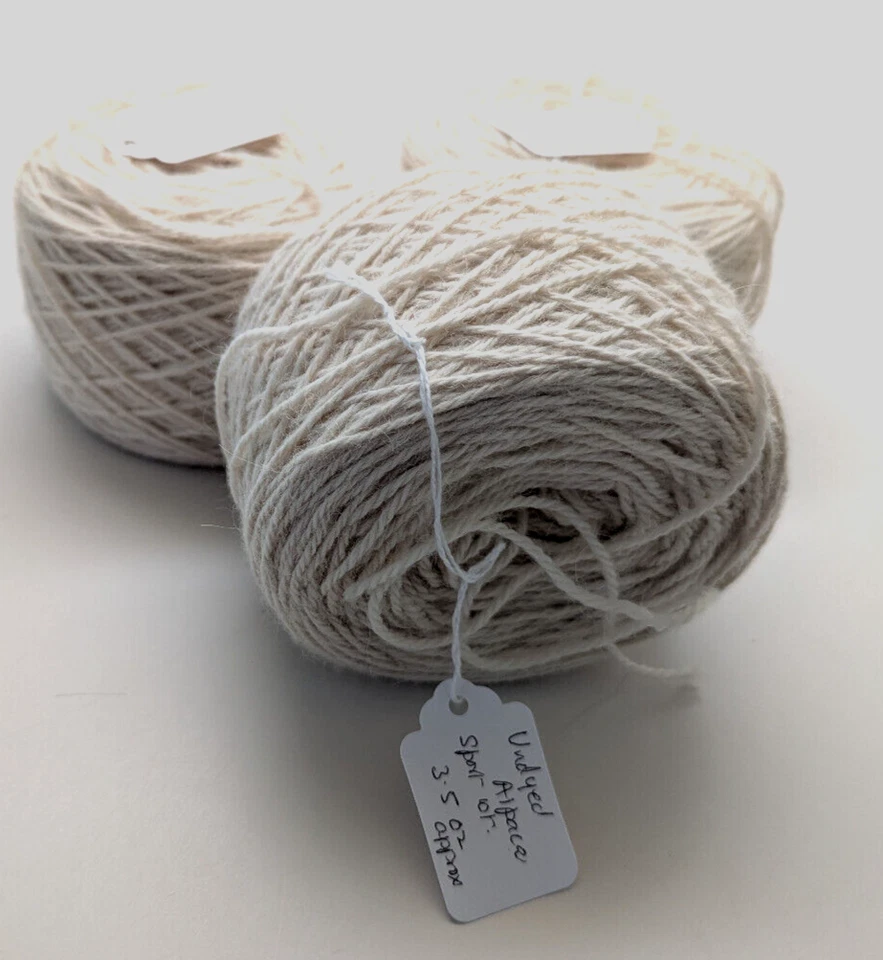 3 pasteles combinados sin teñir de lujo deportivo de alpaca 3,5 oz. cada/yarda no dada Foto 2 de 2