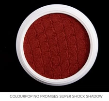 🧱 RARE! Colourpop Super Shock Eye Shadow | No Promises - Matte Rust Brick Red