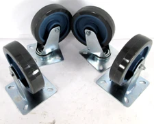 ** Set of 4 ** Global Industries ~ 520CP78 ~ 5" Polyurethane Casters