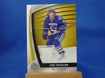 Loui Eriksson SP Game Used Hockey 2017-18 17-18 Jersey