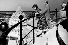 Panorama From Leaning Tower Of Pisa Pisa Tuscany Italy 1949 OLD PHOTO