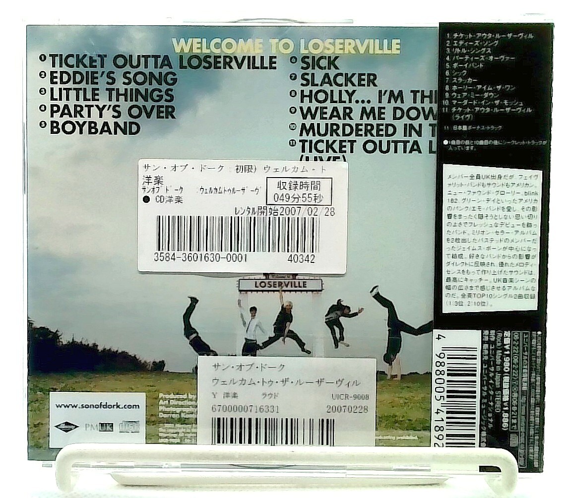Welcome To Loserville [CD with OBI] Son Of Dork/JAPAN[Bonus Track