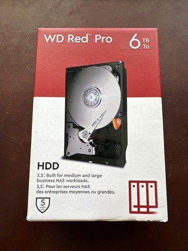 Western Digital WD 6TB Red Pro NAS SATA HDD Internal Hard Drive HDD-WD6005FFBX - Picture 2 of 4