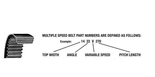 1626V304 1" X 30 30.9 Variable Speed Polyester Belt - Picture 2 of 2