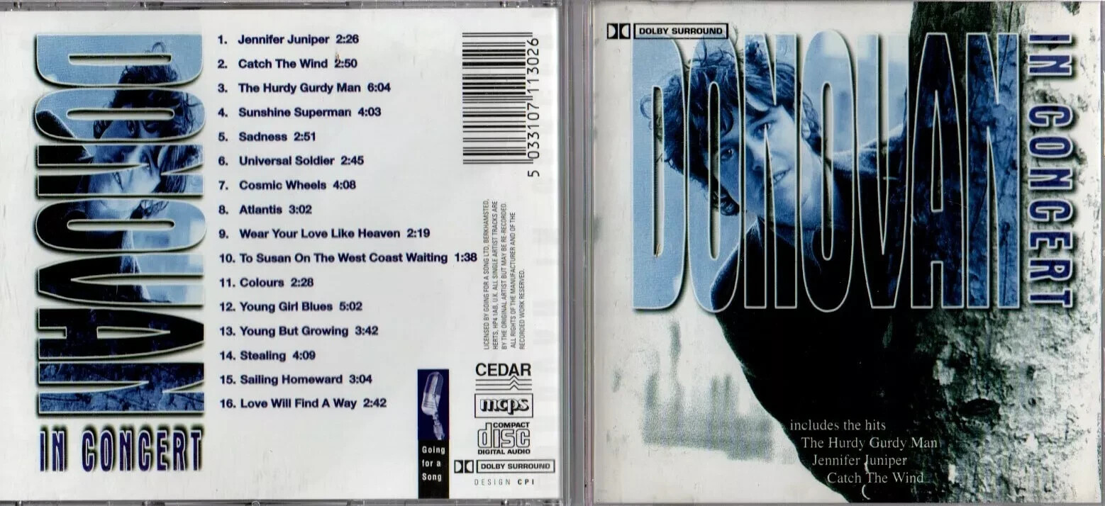 CD : DONOVAN - IN CONCERT  16 Tracks