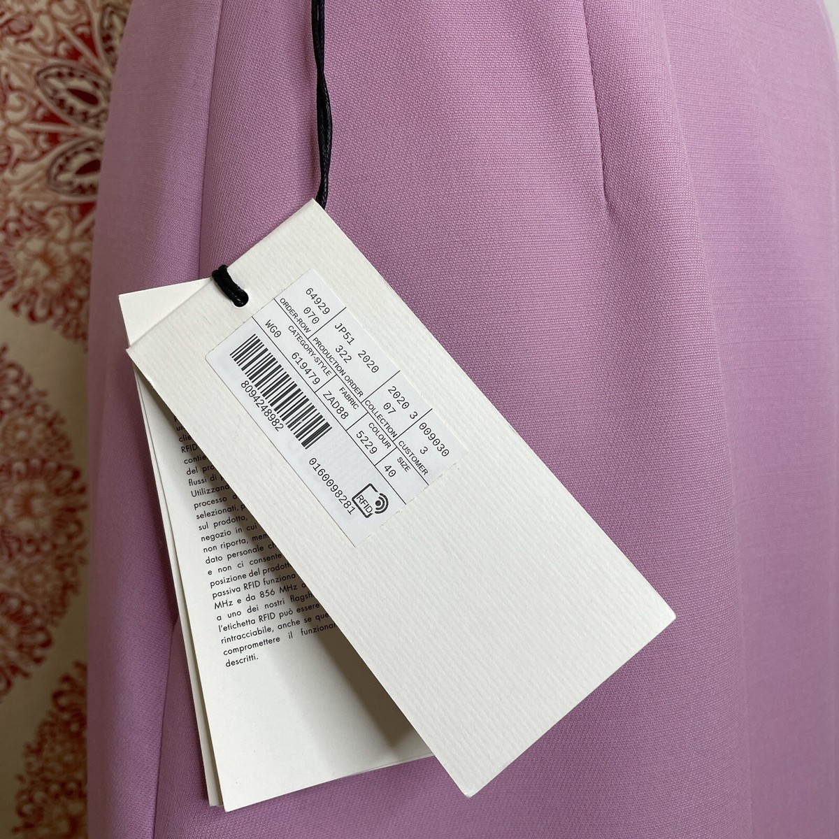 GUCCI Purple Silk Cady Crepe Mini Skirt Size 40 US 4 619479
