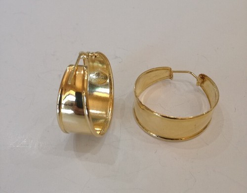 CERCHIO alla schiava / orecchino oro giallo 750 mm 18 Kt - Foto 4 di 7