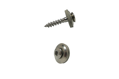 Spenglerschrauben mit 15 mm Dichtscheibe und TORX TX EDELSTAHL A2 V2A