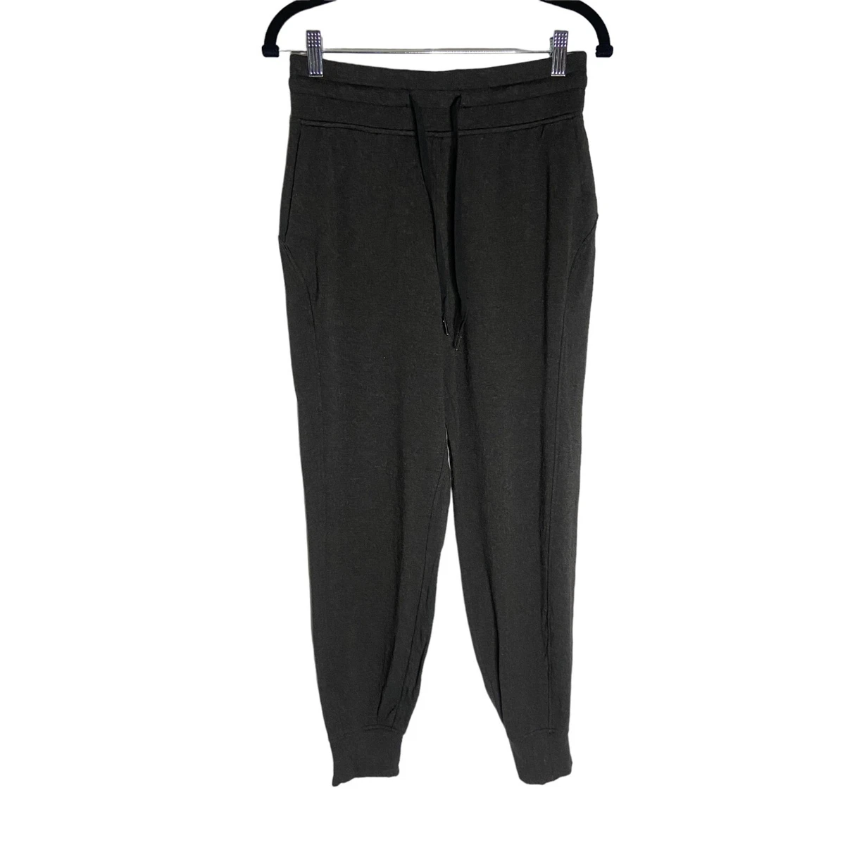 Lululemon Ready to Fleece High-Rise Jogger Heathered Black-sz 6