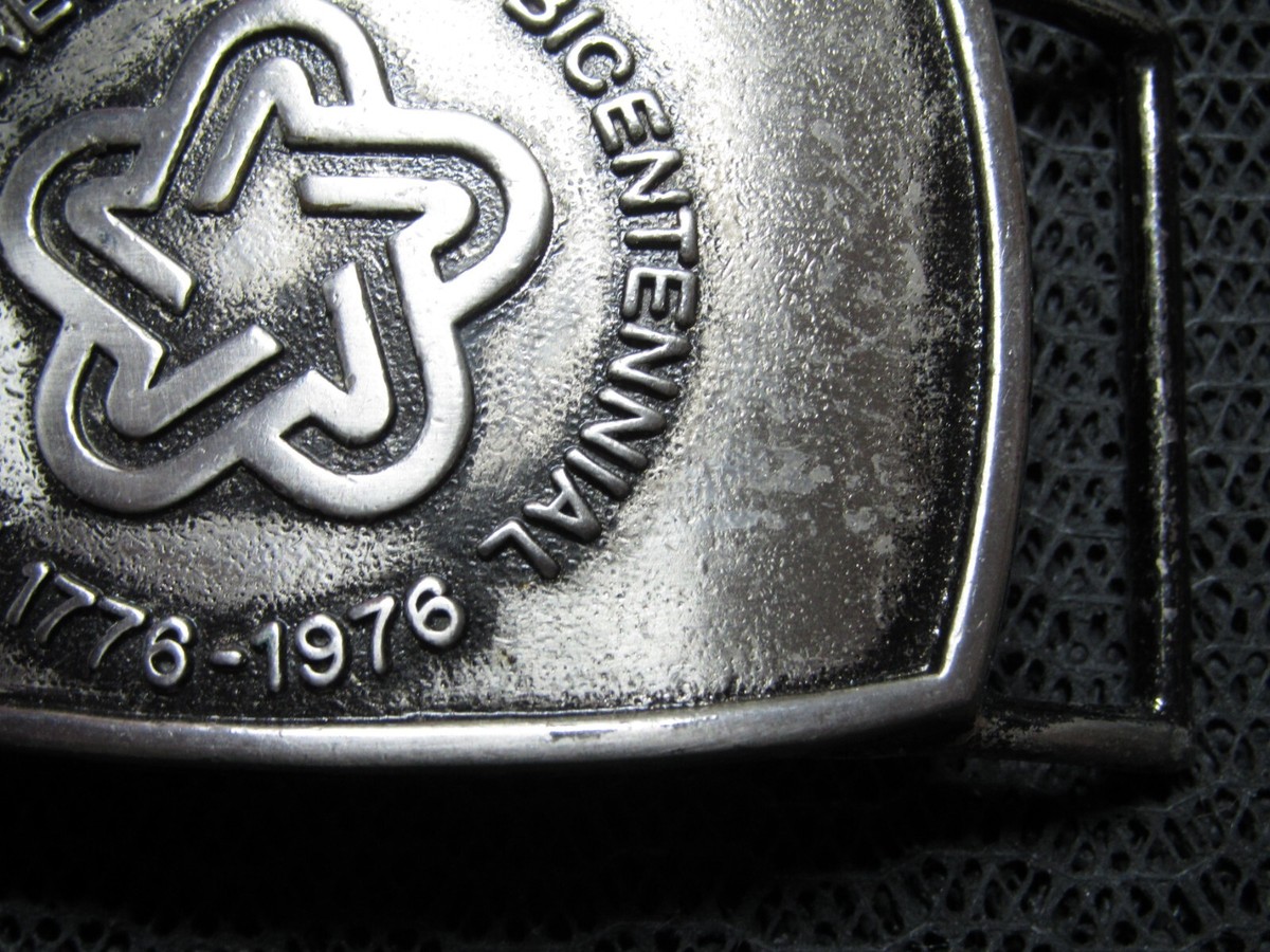 AMERICAN REVOLUTION BICENTENNIAL 1776-1976 BELT BUCKLE! VINTAGE