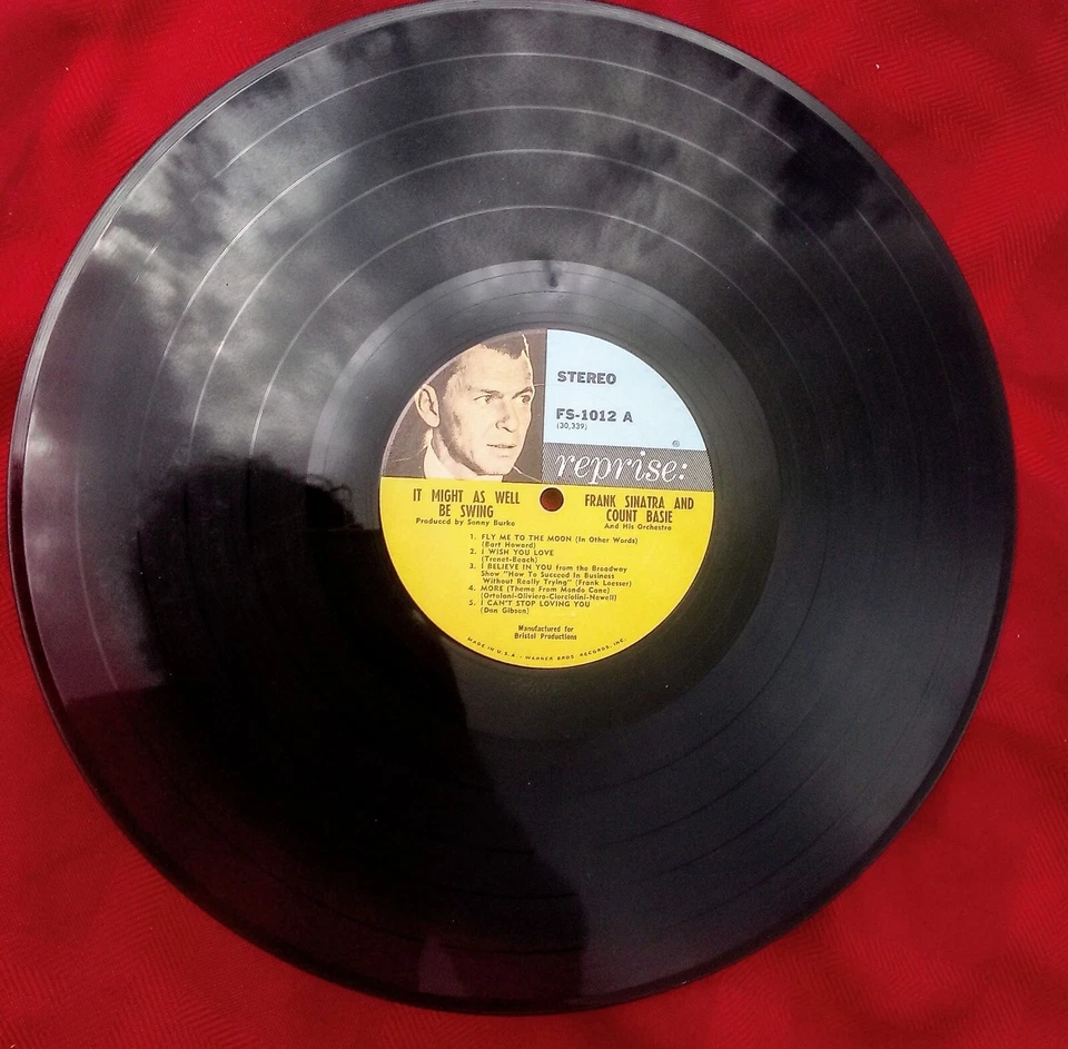 Frank Sinatra & Count Basie Historic Musical First 12"  Vinyl Record Album 33 - Image 4 of 4