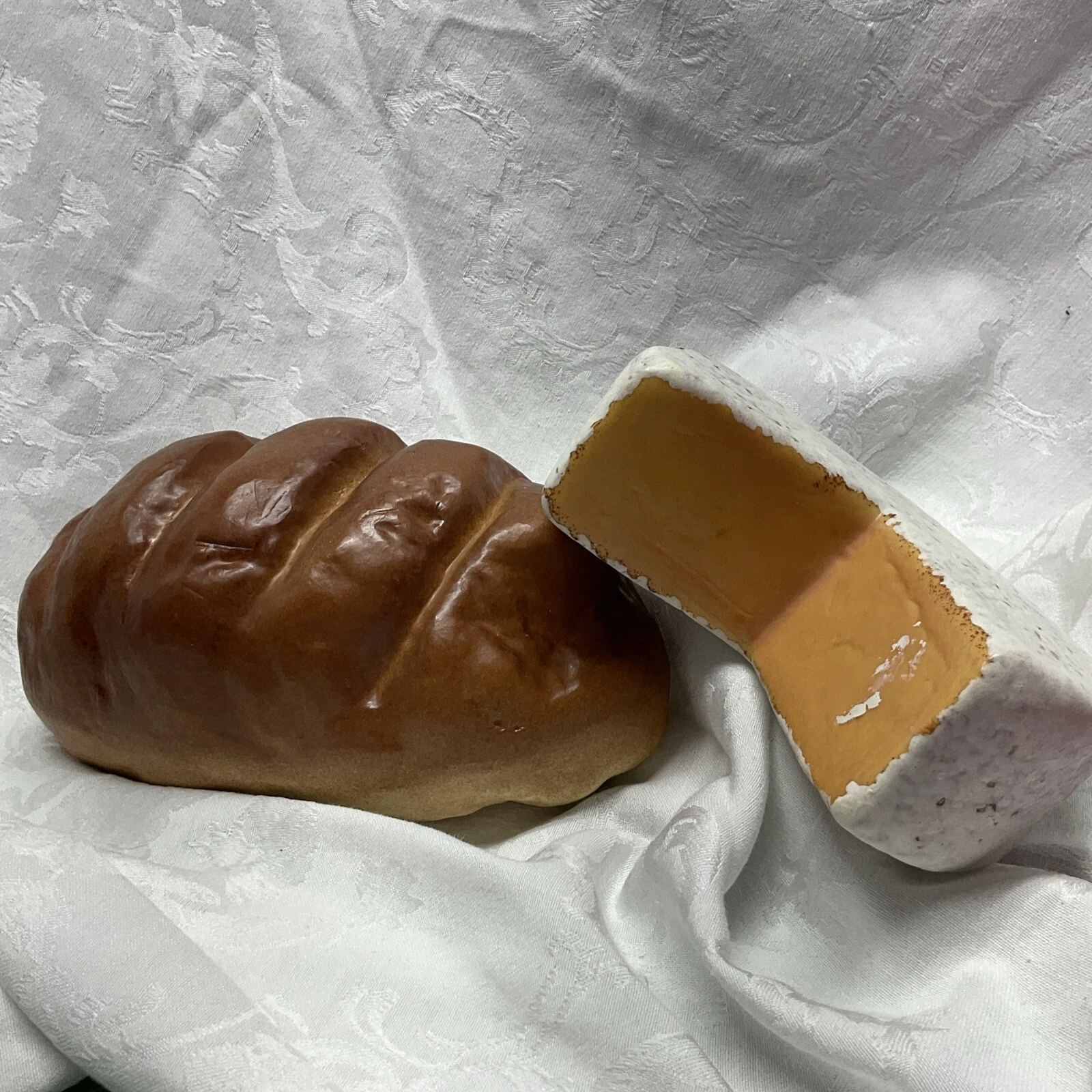 Plastic Bread Loaf And Cheese Wheel