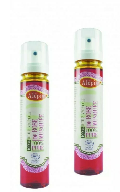 Huile de rose musquée bio Alepia soin visage et corps en lot de 2 flacons de 100ml