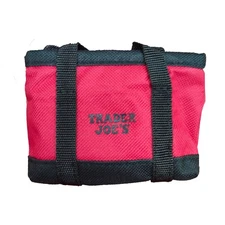 Trader Joes Red Micro Tote With Grocery Bag 2 In 1 Mini Limited Edition