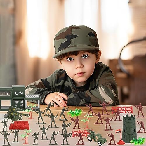 372PCS Army Men Toy Soldier Set Army Men Military Soldiers Plastic Army