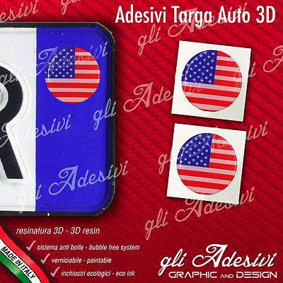 Adesivo Per Auto Bandiera Stati Uniti - 10 X 6,6 Cm, Resistente Alle Intemperie E Autolavaggio
