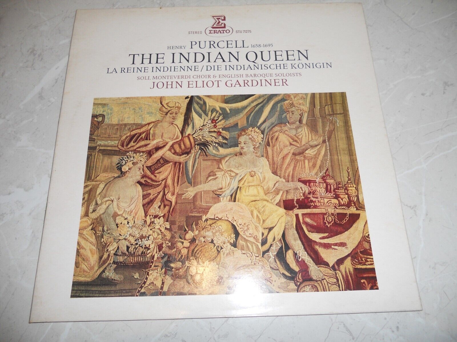 Purcell "The Indian Queen" Gardiner 1980 G/F LP Class France Erato STU71275 NM