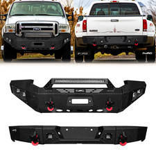Luywte For 2005-2007 Ford F250-f450excursion Frontrear Bumper With Winch Plate