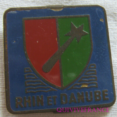 In30597 - 1st Army, Rhine and Danube, Painted Brass, 30 x 30 mm, Leg Mounting
