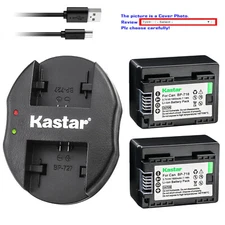 Kastar Battery Dual USB Charger for Canon BP-718 Canon VIXIA HF R38 HFR38 Camera
