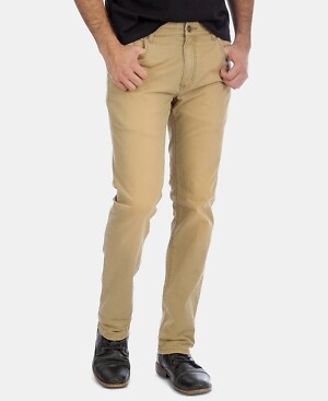 Wrangler Mens Straight-Fit Greensboro Jeans Tan Size 36