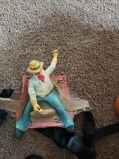 2008 Cowboy PMG Halloween Paper Magic Group Rubber Latex dog saddle Made in USA