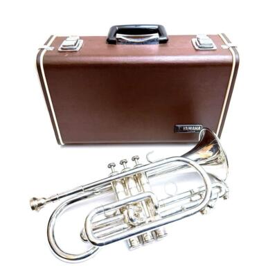 YAMAHAコルネット　YCR3330S YAMAHA YCR-3330S Silver Cornet Musical instrument Hard Case