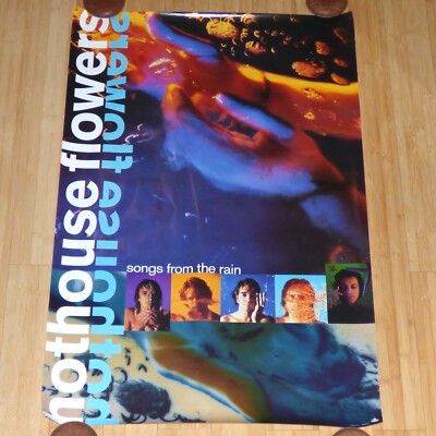 HOTHOUSE FLOWERS SONGS FROM THE RAIN 1993 RECORD STORE POSTER