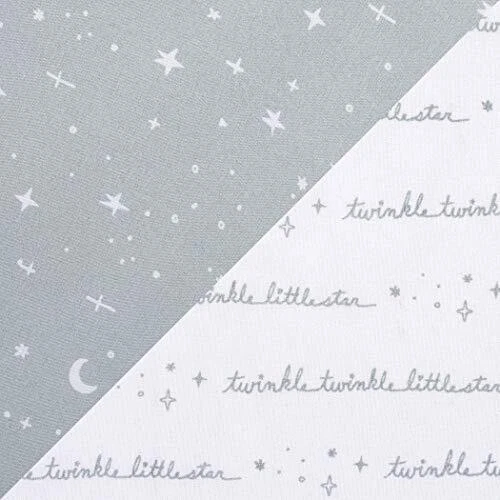  2-Pack Microfiber Fitted Crib Sheet Set, Fits Standard Crib Mattress Celestial - Image 2 of 4