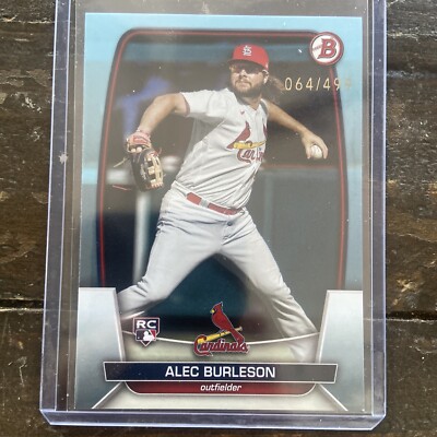 2023 Bowman Alec Burleson #47 RC SKY BLUE /499 - St. Louis