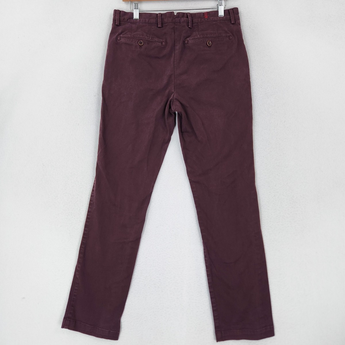 Banana Republic Pants Mens 31X32 Burgundy Heritage Straight