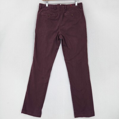 Banana Republic Pants Mens 31X32 Burgundy Heritage Straight