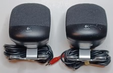 Logitech Z-640 Computer System Satellite 2x Speakers Rear Left Right Red/White