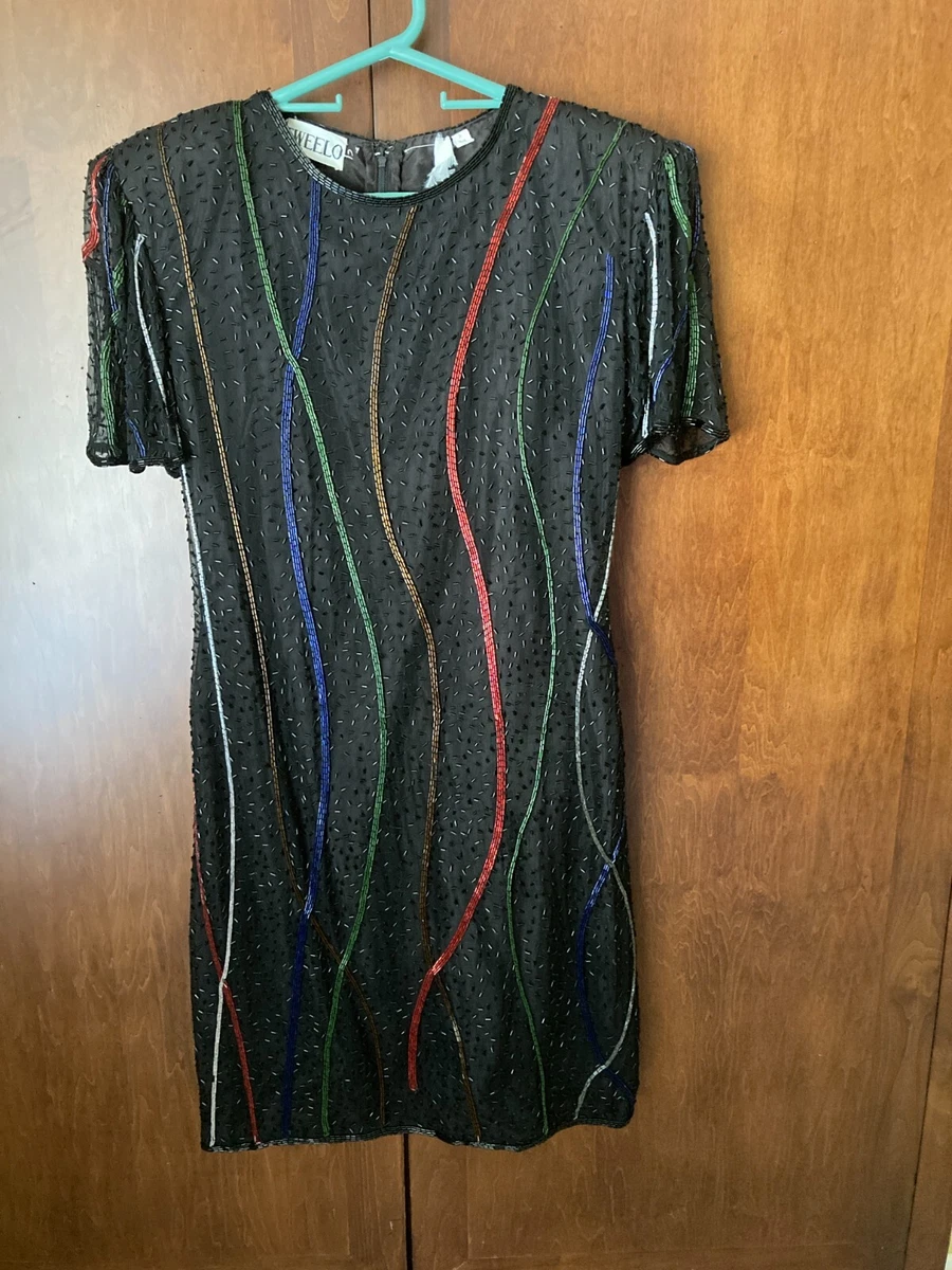 swee lo sequin dress Swee-Lo Size S/M black & Silver Dress